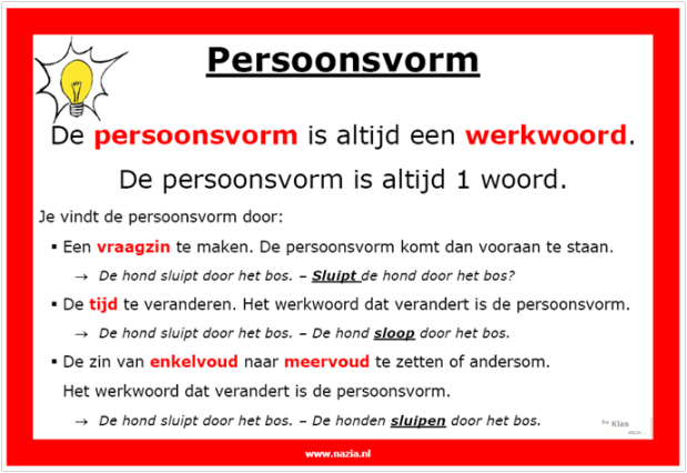 Subject = onderwerp Conjugated verb = persoonsvorm Wat is de - Hoe Vind Je Het Lijdend Voorwerp In De Zin