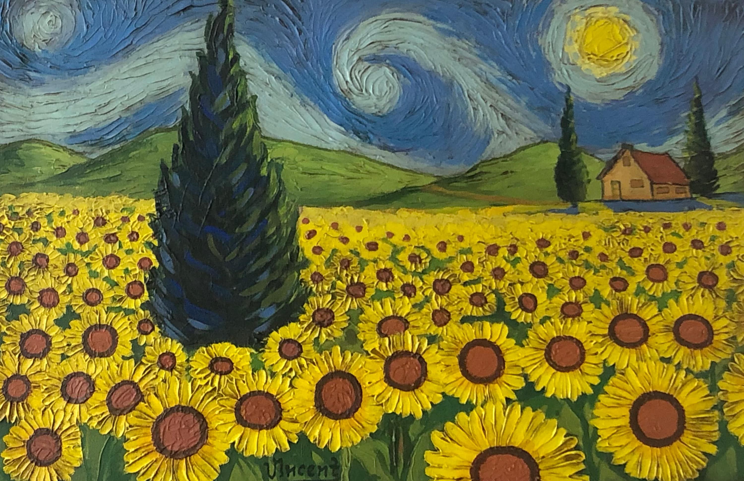 Hoeveel Zonnebloemen Op Schilderij Van Gogh