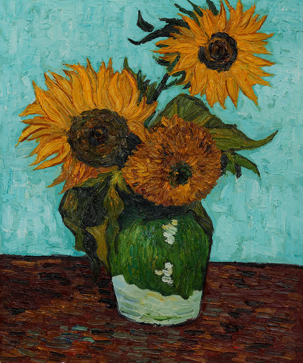Sunflowers, First Version by Vincent Van Gogh for sale : Jacky Gallery - How Many Sunflowers Van Gogh