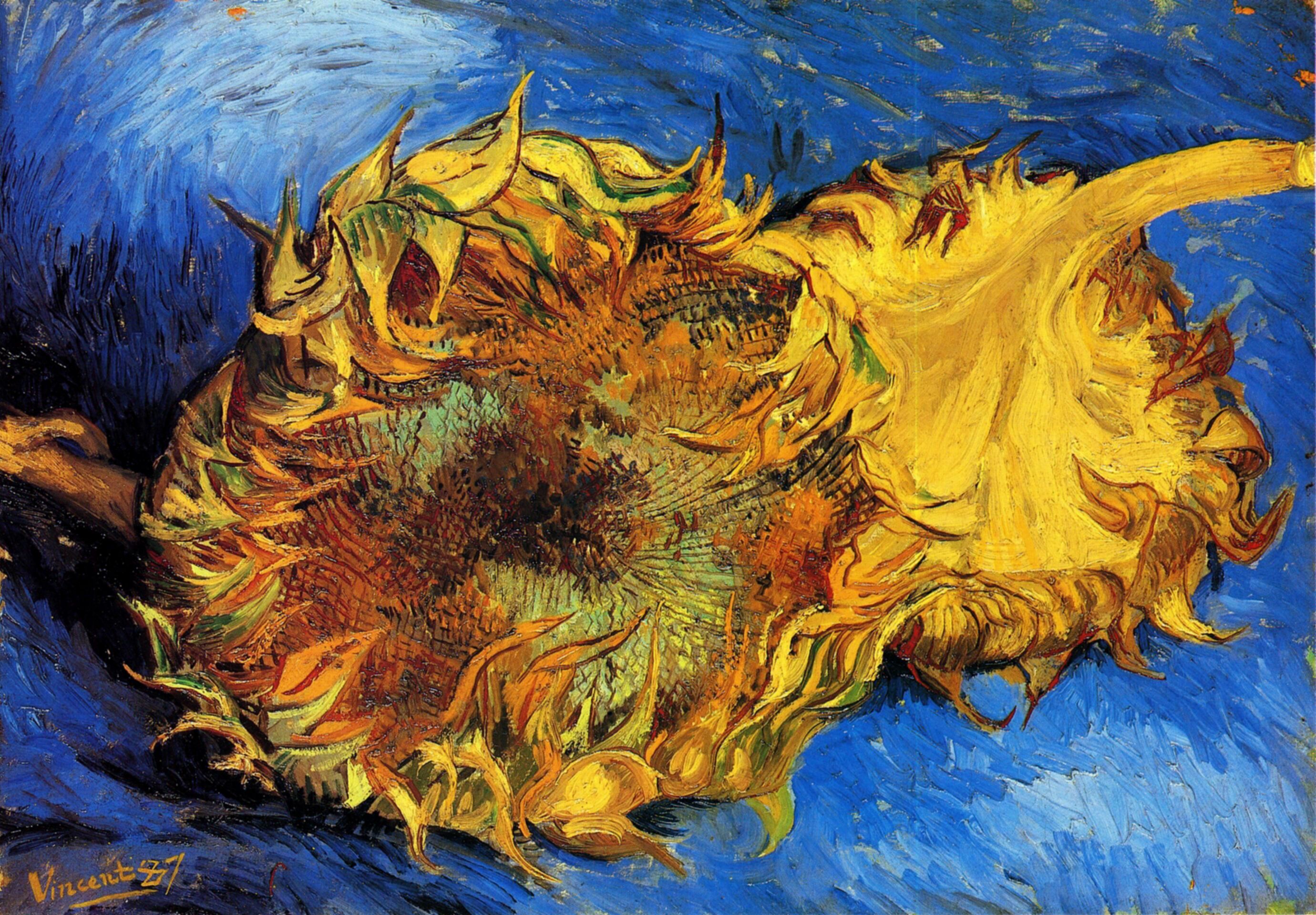 Sunflowers Paintings | Van Gogh Gallery - Zonnebloemen Van Vincent Van Gogh