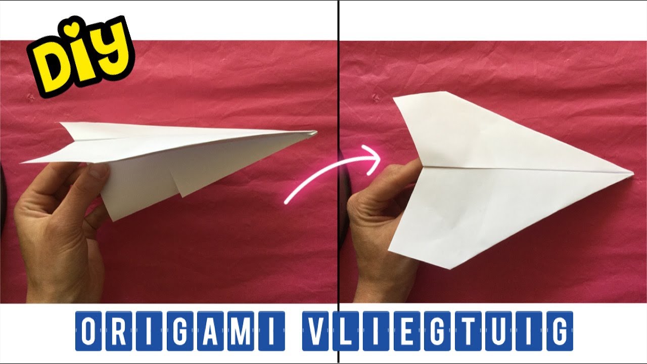 SUPER MAKKELIJK! VLIEGTUIG VOUWEN VAN A4 PAPIER ★ DIY Knutselen - Hoe Gaat Een Zweefvliegtuig De Lucht In