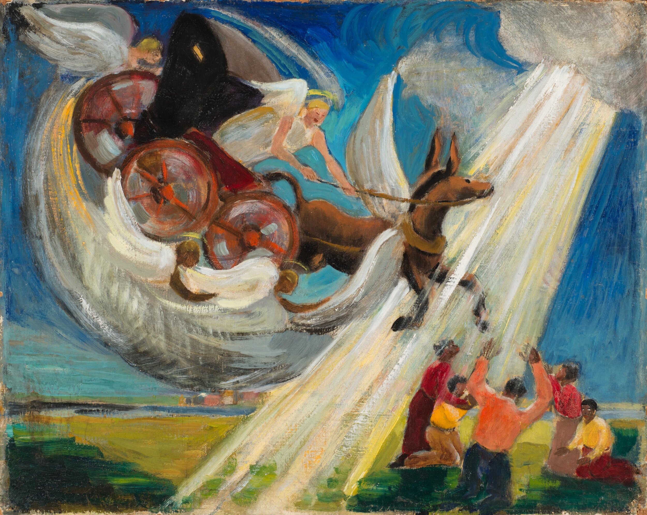 Swing Low, Sweet Chariot Oil Painting — Water's Edge Museum - Swing Low Sweet Chariot