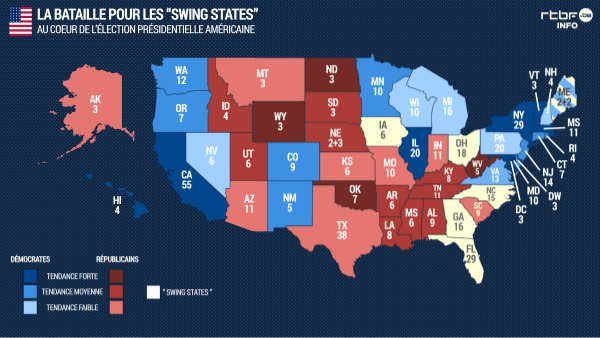 SWING STATES - USA - Welke Zijn De Swing States