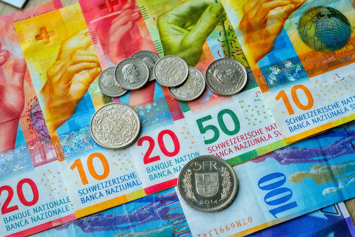 Hoeveel Zwitserse Frank Voor 1 Euro
