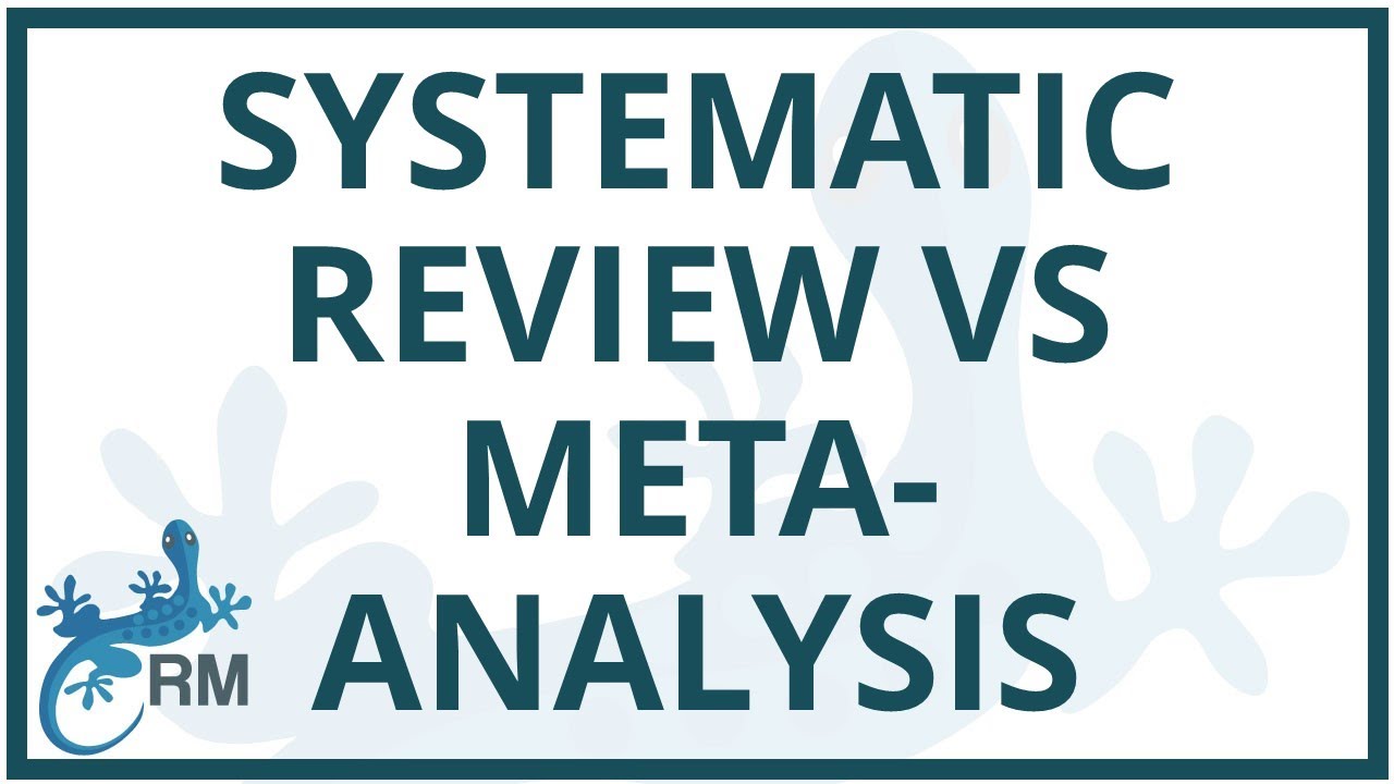 Systematic review vs meta-analysis | What’s the difference? - YouTube - Verschil Meta Analyse En Systematic Review