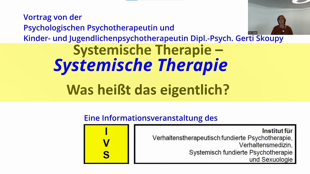Systemische Therapie - Was heißt das eigentlich? - YouTube - Verschil Contextuele Therapie En Systeemtherapie