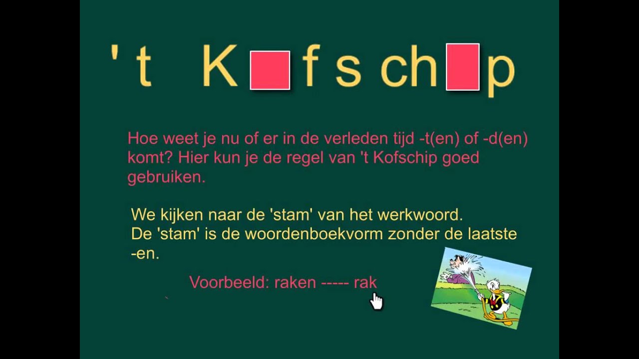 Wanneer Gebruik Je T Kofschip