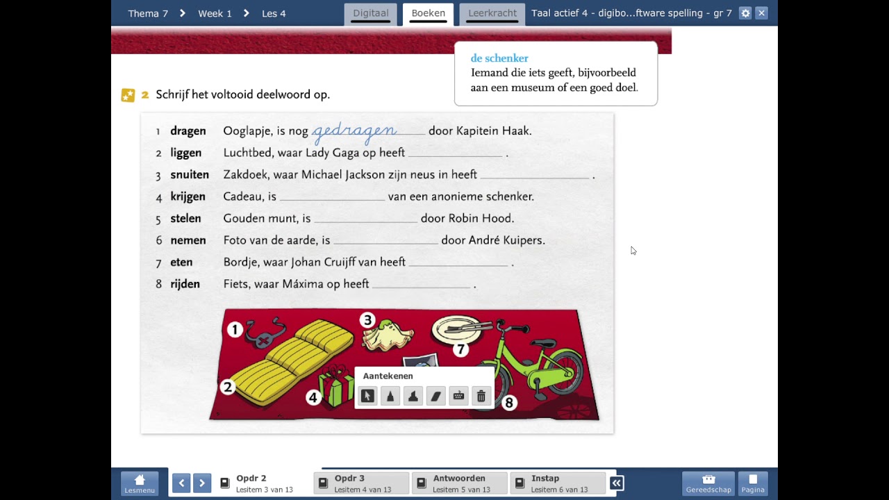 Taal actief 4 digibordsoftware spelling thema 7 les 4 - YouTube - Taal Actief Groep 8 Spelling