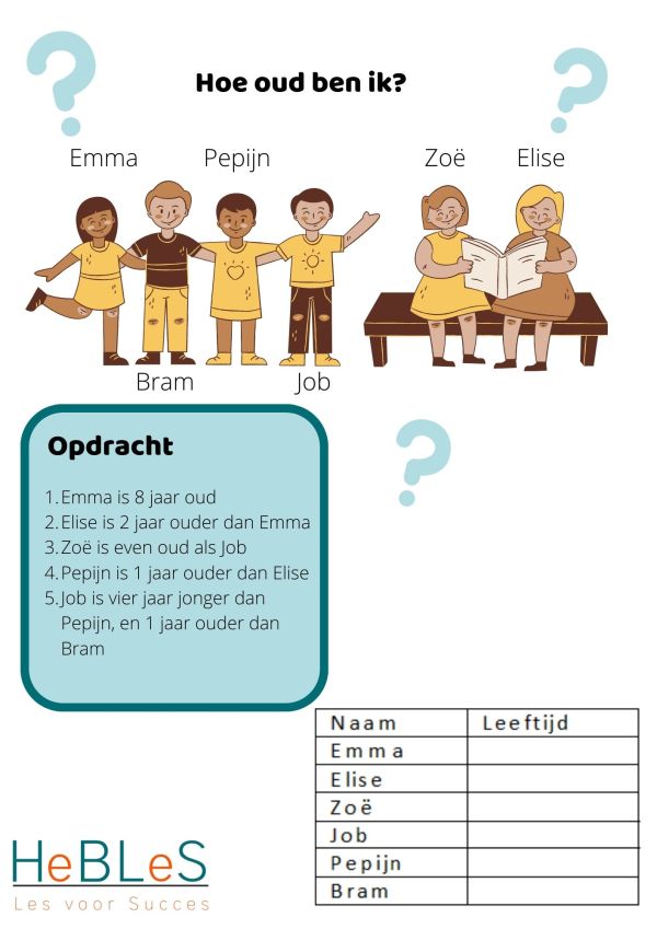 Taal opdrachten - Begrijpend lezen - spelletjes en raadsels - HeBLeS - Bijles Begrijpend Lezen Groep 8