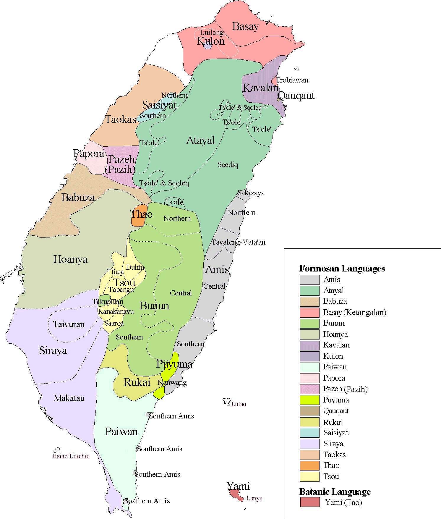 Taiwan Languages - MapSof.net - Welke Taal Spreken Ze In Taiwan