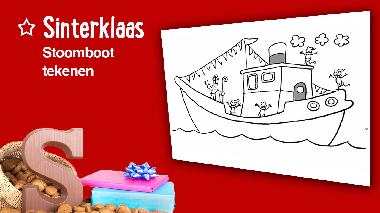 Teken de stoomboot van Sinterklaas! - YouTube - Hoe Heet De Boot Van Sinterklaas 2024