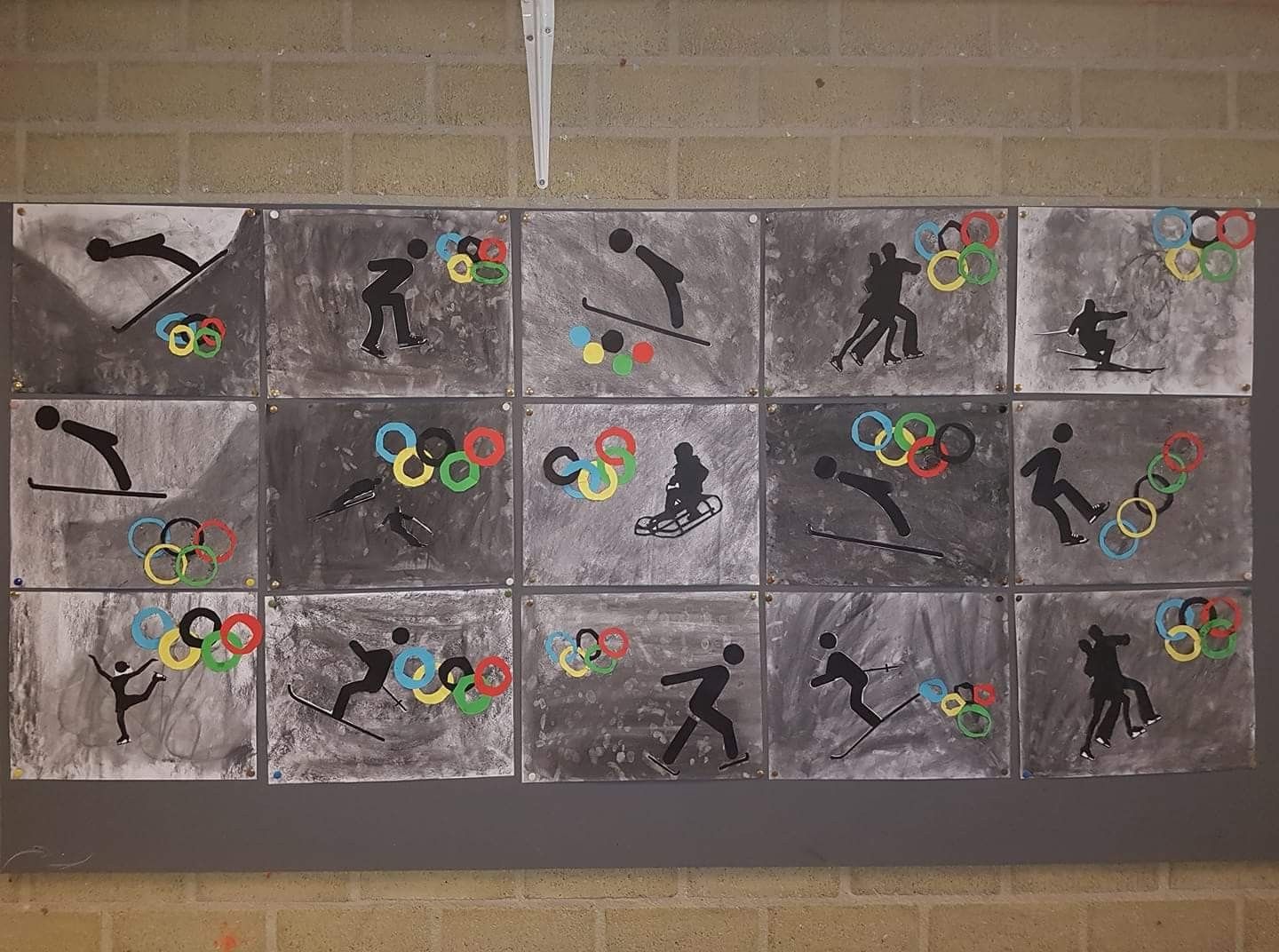 Tekening met houtskool over de olympische spelen | Olympische spelen - Geschiedenis Van De Olympische Spelen