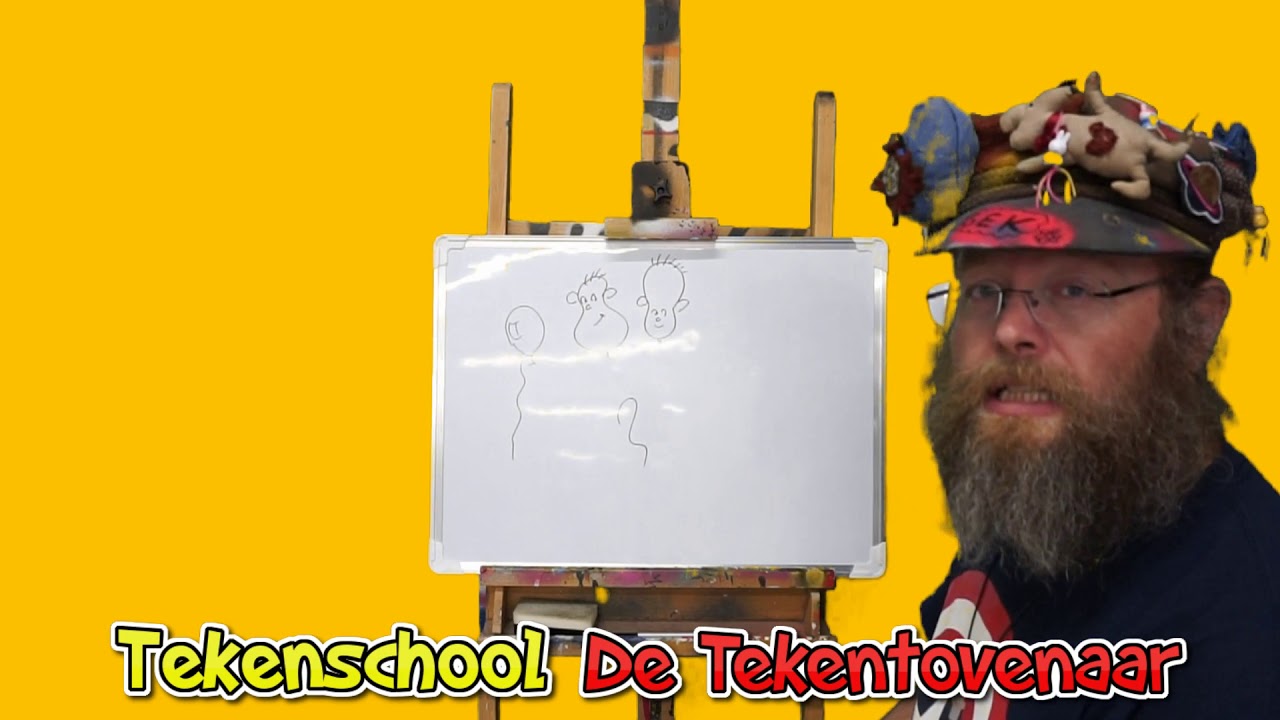 Tekenschool les 38: Hoe bedenk je een stripfiguur? Leren striptekenen - Welke Stripfiguur Begroet Iedereen Met Hoi Pipeloi