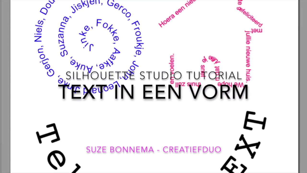 Tekst in een vorm zetten in silhouette studio - YouTube - Hoe Noem Je Woorden Met Dezelfde Betekenis