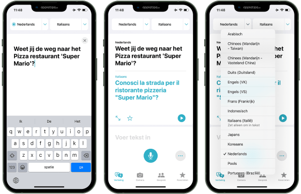 Tekst vertalen met de Vertaal-app voor iPhone of iPad - appletips - Tekst Vertalen Van Duits Naar Nederlands