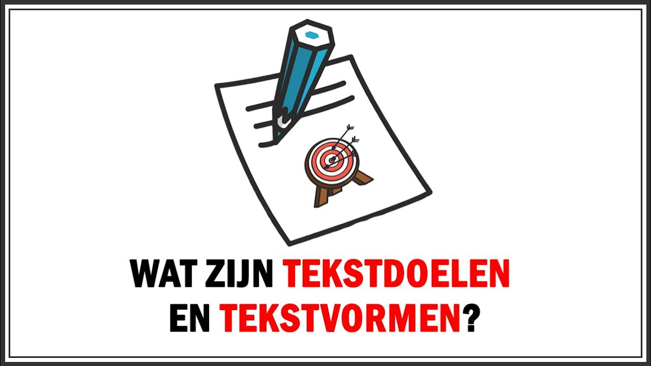 Tekstdoelen en tekstvormen, examenvoorbereiding Nederlands - YouTube - Welke Soorten Teksten Zijn Er