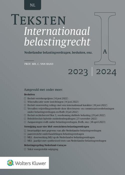 Teksten Internationaal belastingrecht 2023/2024 | Boek | 9789013172737 - Grondslagen Internationaal En Europees Belastingrecht