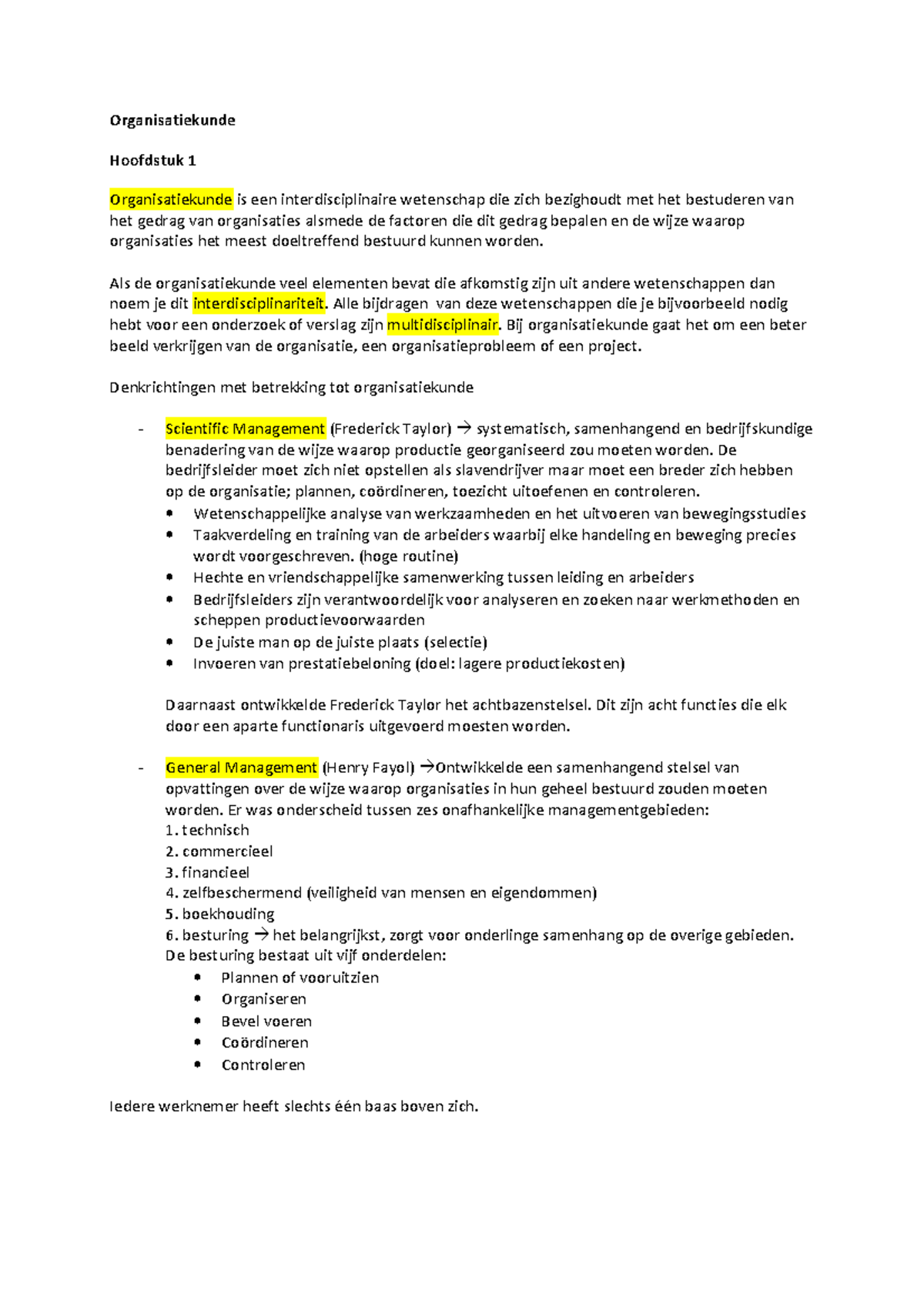 Tekstplan Voorbeeld - Schrijven Van Een Samenvatting Scriptie