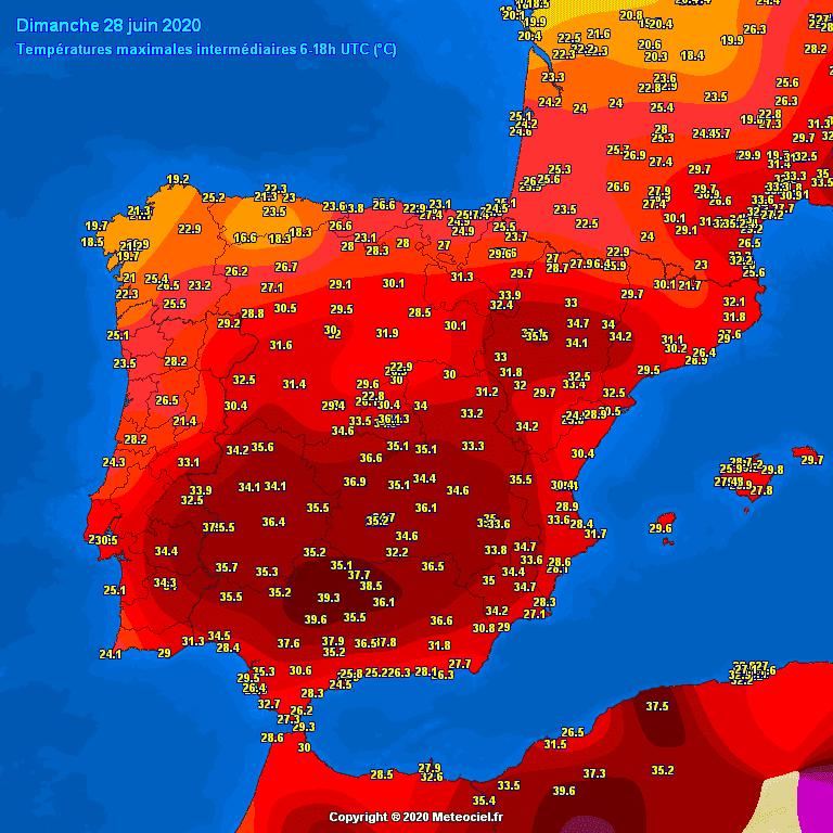 Temperatures in southern Spain are again near 40 °C - Temperatuur In Barcelona In Oktober