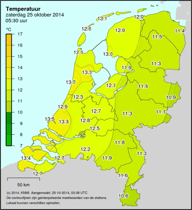 Temperatuur Nederland 20141025 - YouTube - Koudste Temperatuur Nederland Laatste 10 Jaar