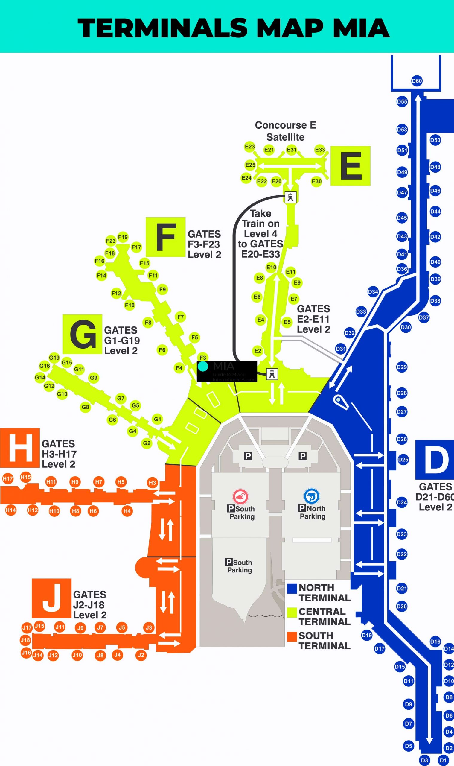 Terminal map airport Miami international airport | Gate Mia - Mia Nicolai Familie Van Ruben Nicolai