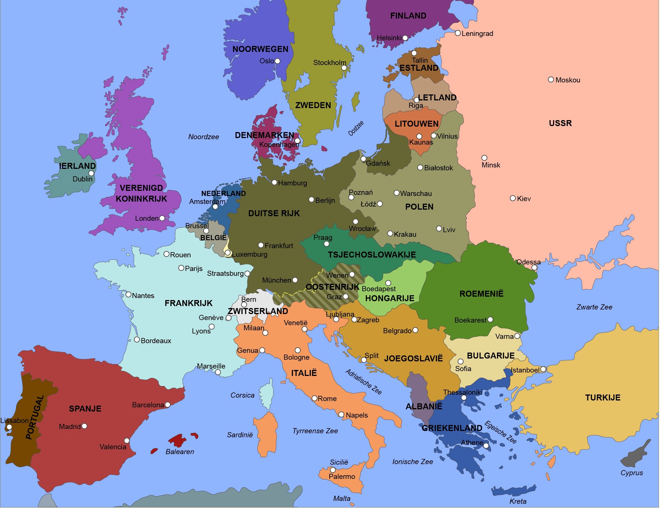 TERRITORIALE UITBREIDING VAN HET DERDE RIJK – DE TWEEDE WERELDOORLOG - Welke Landen Deden Mee Aan De Tweede Wereldoorlog