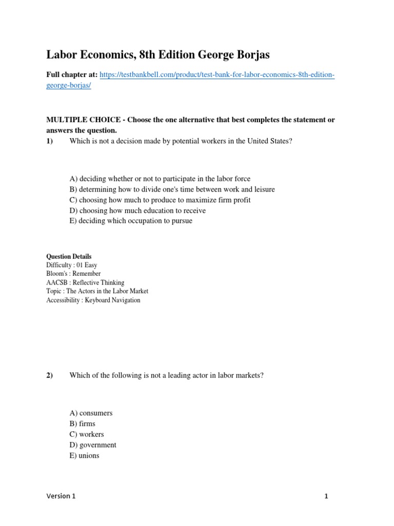 Labor Economics Borjas Pdf Free Download