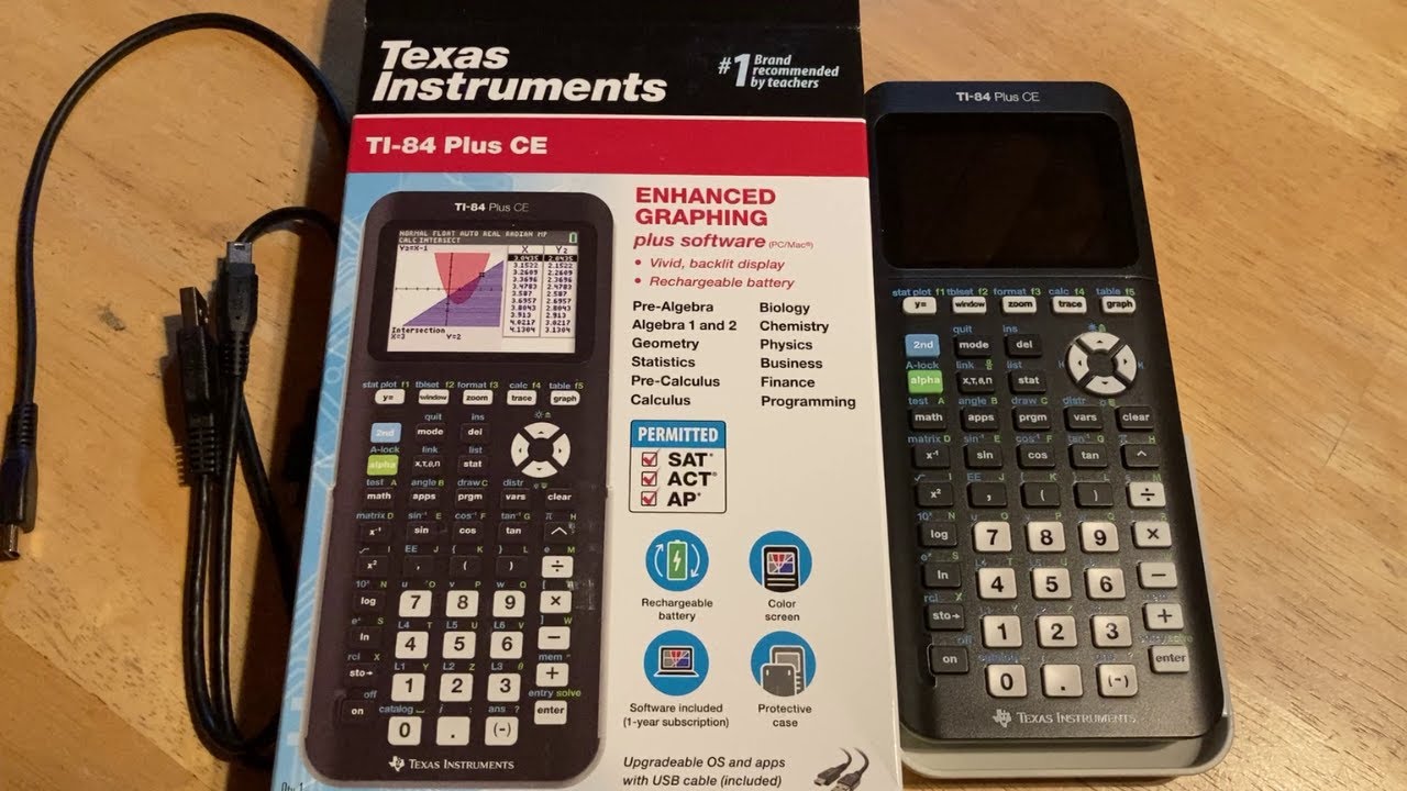 Texas Instruments TI-84 Plus CE Color Graphing Calculator - YouTube - Ti 84 Plus Ce-t Uit Examenstand