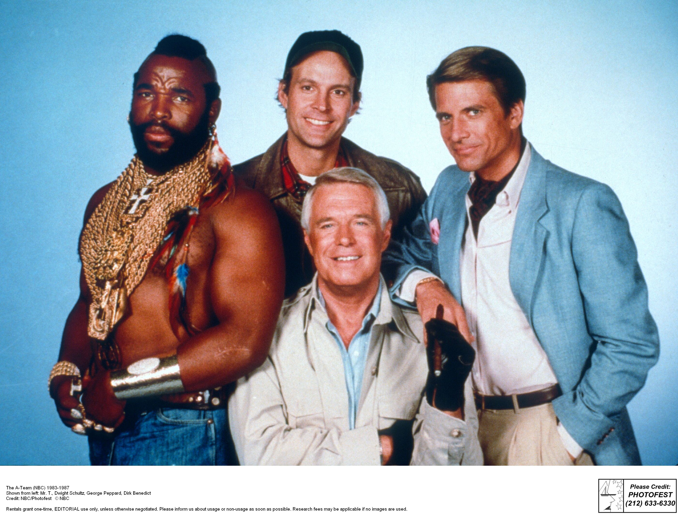 The A-Team: B. A. Baracus (Mr. T), Hannibal, Murdock, Faceman... | The - Wie Speelde Ba In The A Team