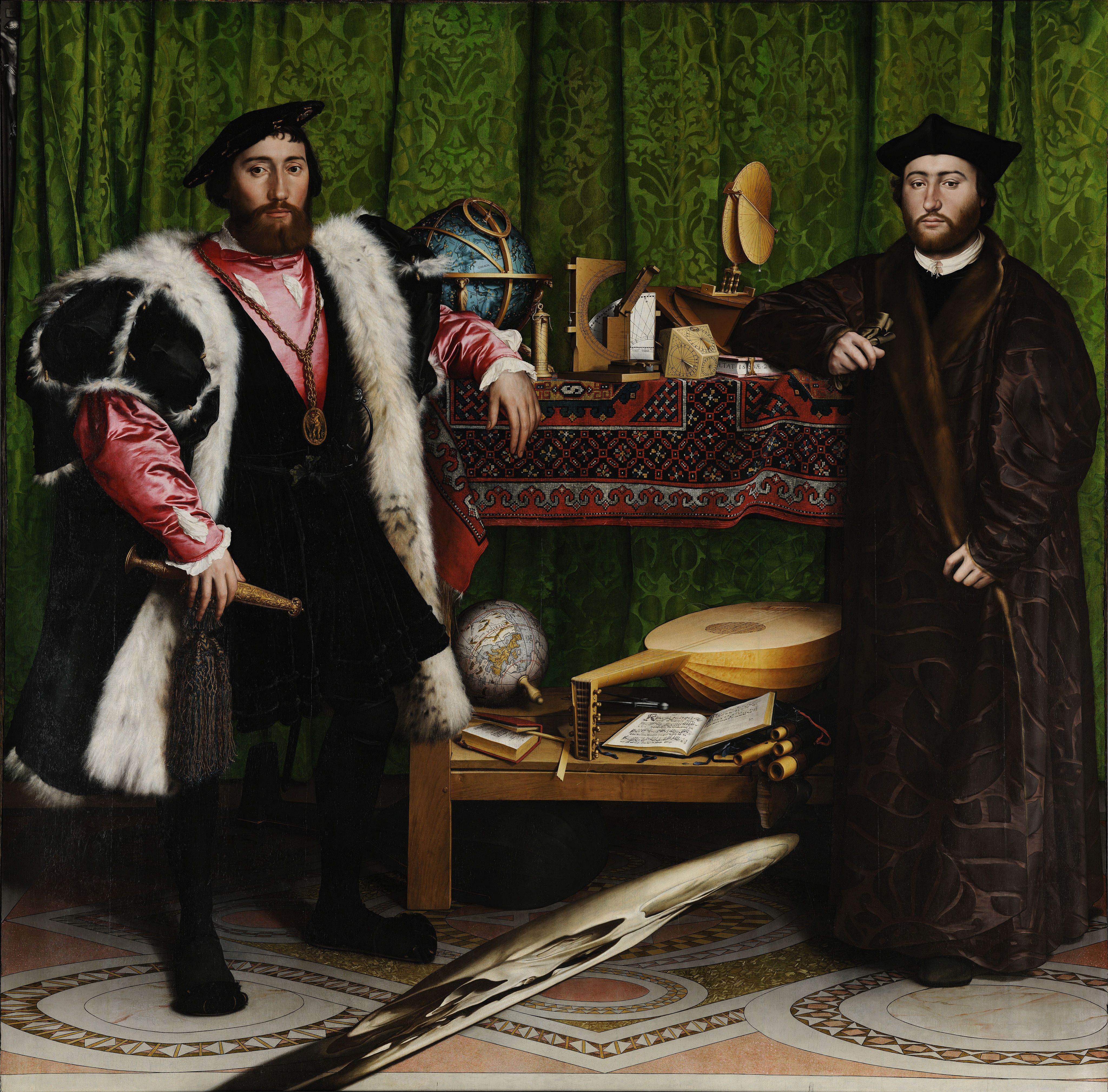 The ambassadors - Hans Holbein the Younger | Hans holbein the younger - Kunstwerken Van Hans Holbein De Jonge