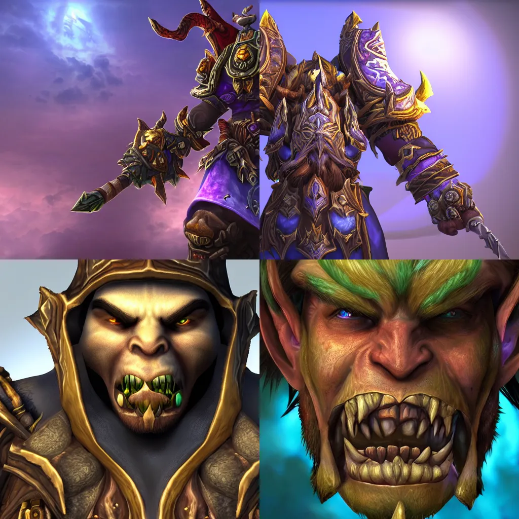 the best World of warcraft player closeup render ray | Stable Diffusion - Prijzen Gewonnen Door World Of Warcraft