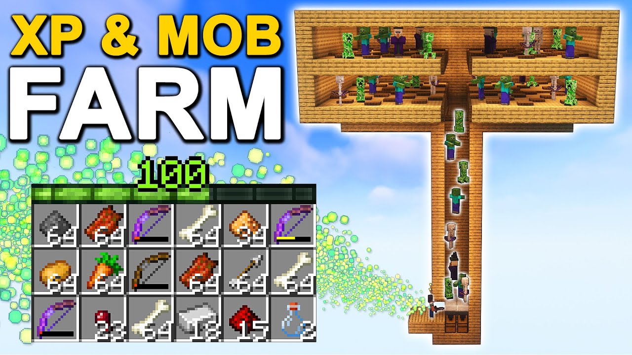 The BEST XP MOB Farm in Minecraft 1.21 (Tutorial) - YouTube - How To Make Mob In Minecraft