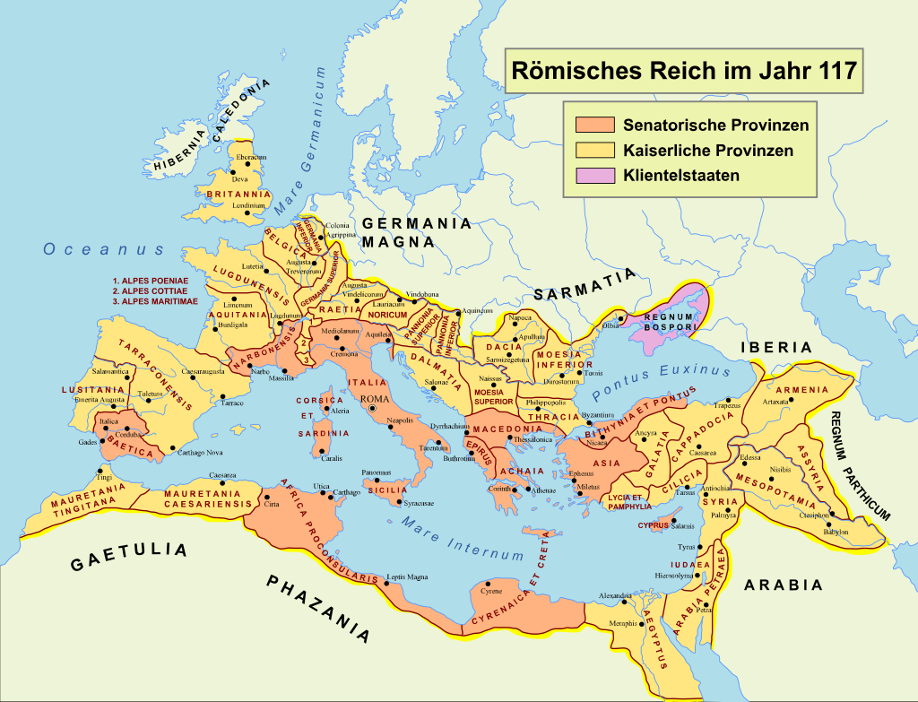 The borders of the Roman Empire | Römer in Nordrhein-Westfalen - Ontstaan Van Het Romeinse Rijk