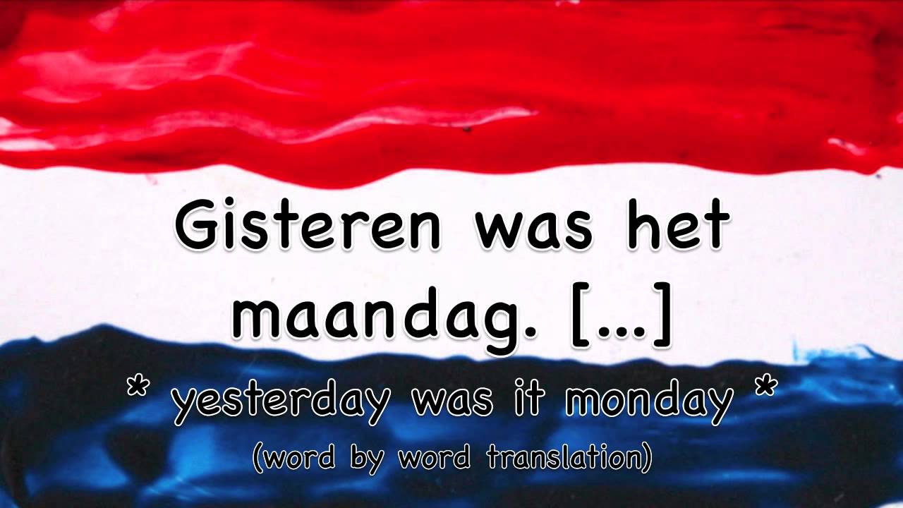 The days of the week in Dutch / Learn Dutch online / De dagen van de - Dagen Van De Week In Het Engels