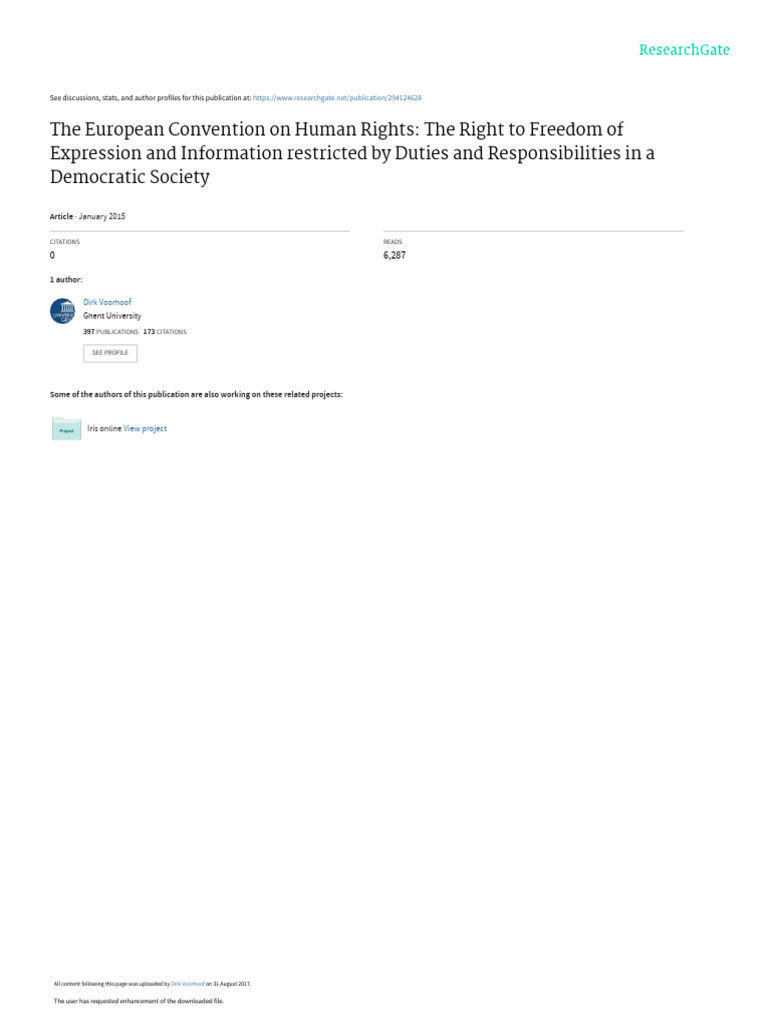 Article 8 Of The European Convention On Human Rights Echr