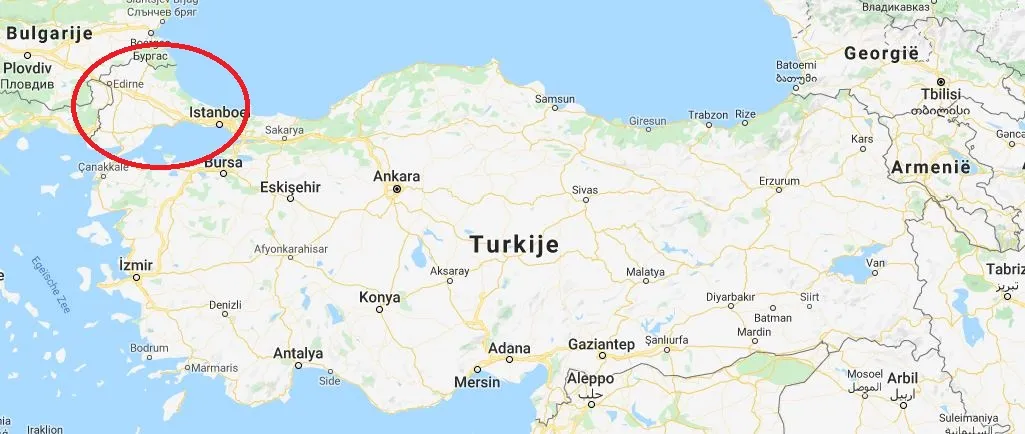Welk Deel Van Turkije Ligt In Europa