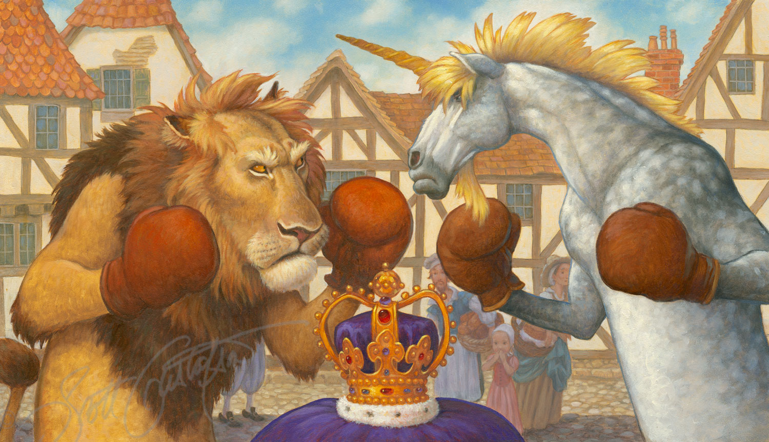 The Lion and the Unicorn — The Art of Scott Gustafson - The Lion And The Unicorn