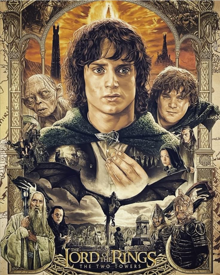the lord of the rings movie poster with many people around him and one - The Lord Of The Rings 1