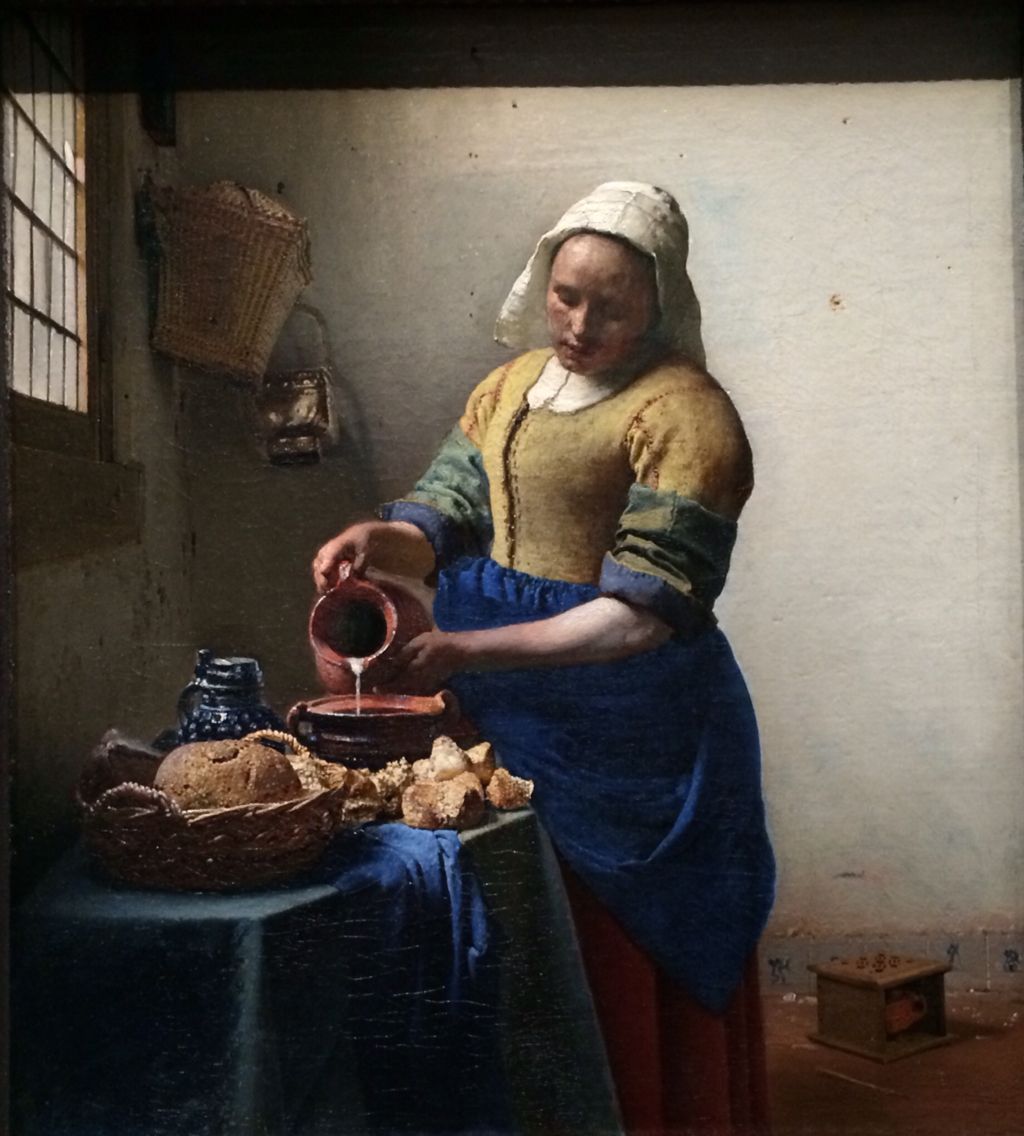 the milkmaid, Johannes Vermeer. | Vermeer paintings, Johannes vermeer - Wat Voor Soort Schilderij Is Het Melkmeisje Van Vermeer
