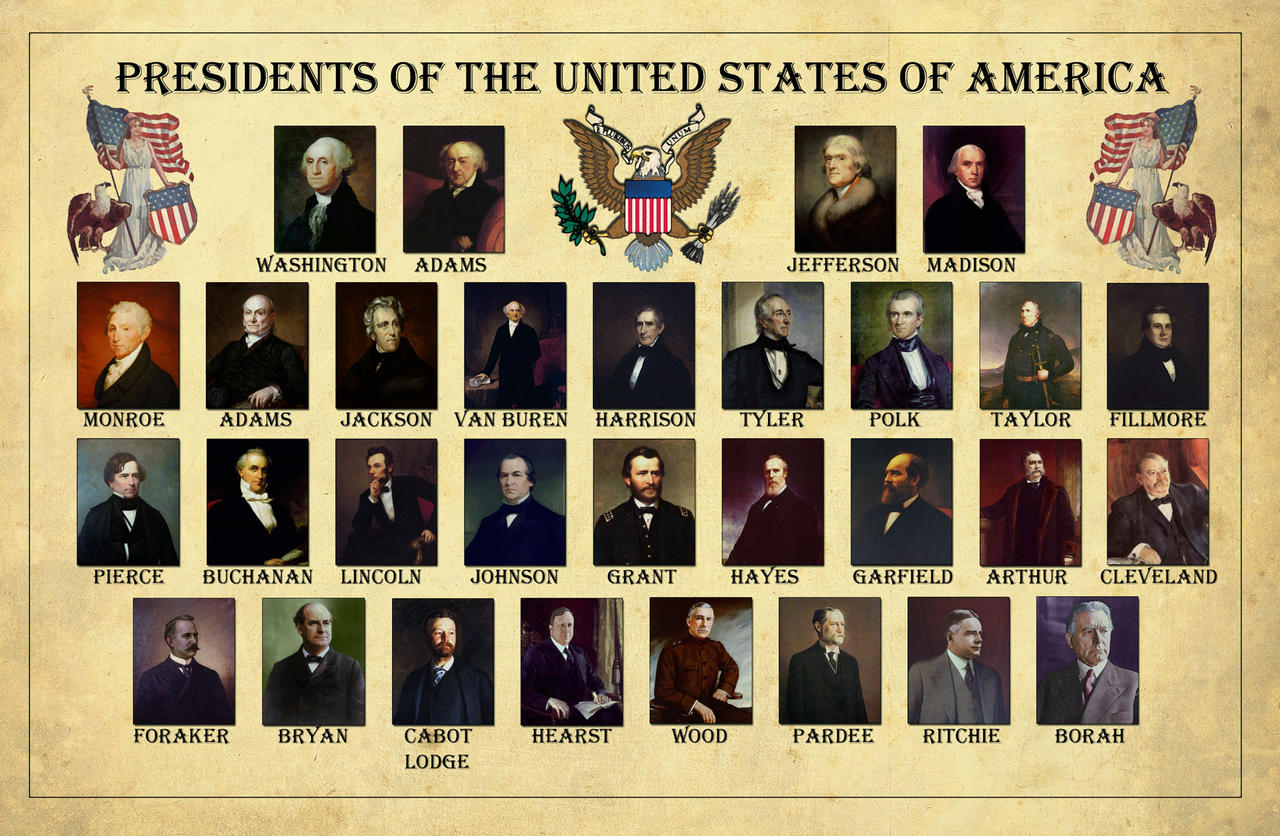 The Presidents of the USA by edthomasten on DeviantArt - Wie Was De Eerste President Van Amerika