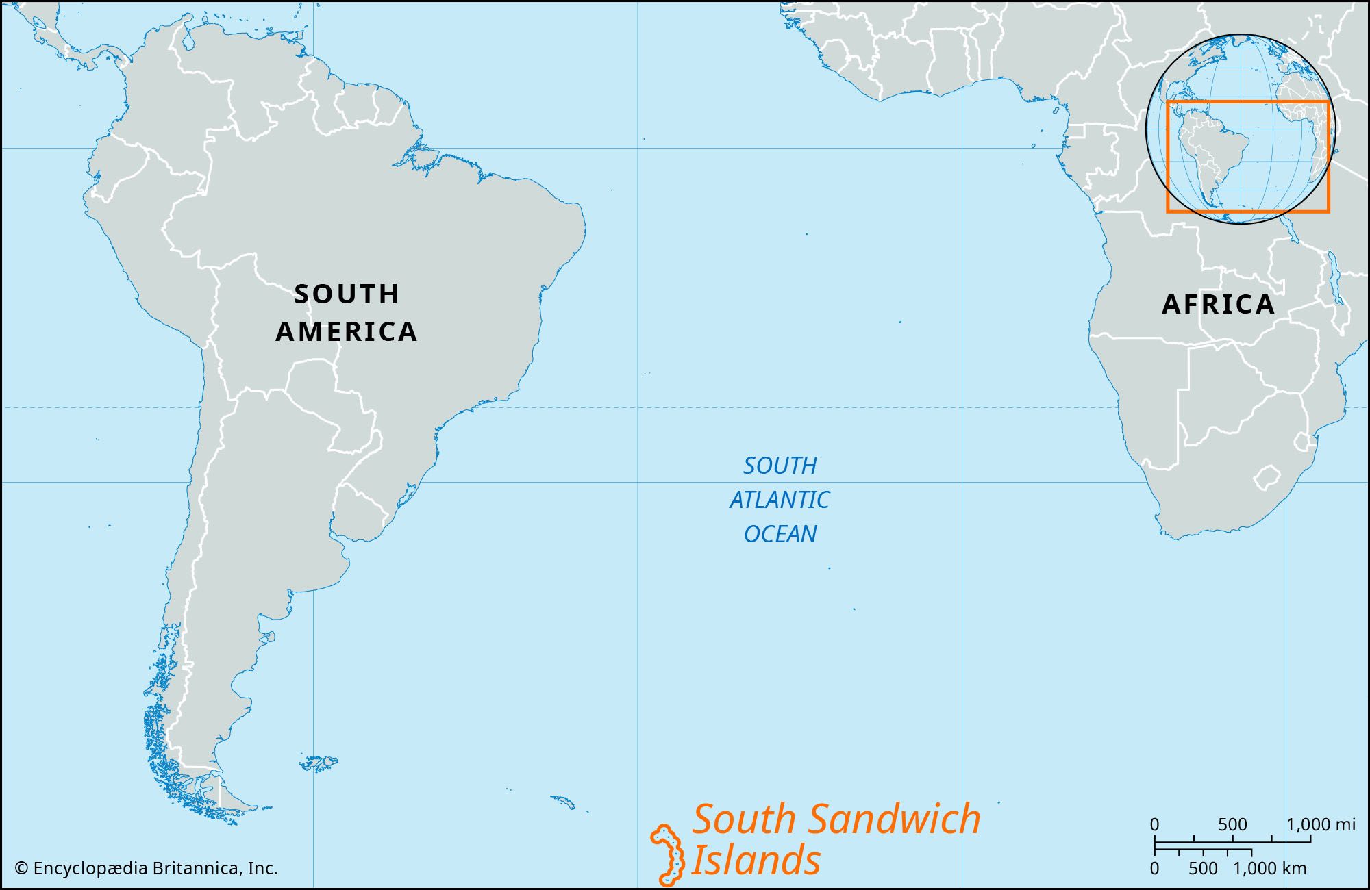 The Sandwich Islands Map - Damita Olivie - Zuid Georgia En De Zuidelijke Sandwicheilanden