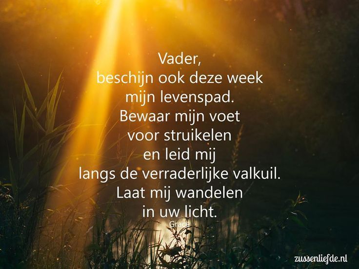 the sun is shining down on some grass and trees with words written in - Gebed Voor Kracht En Genezing