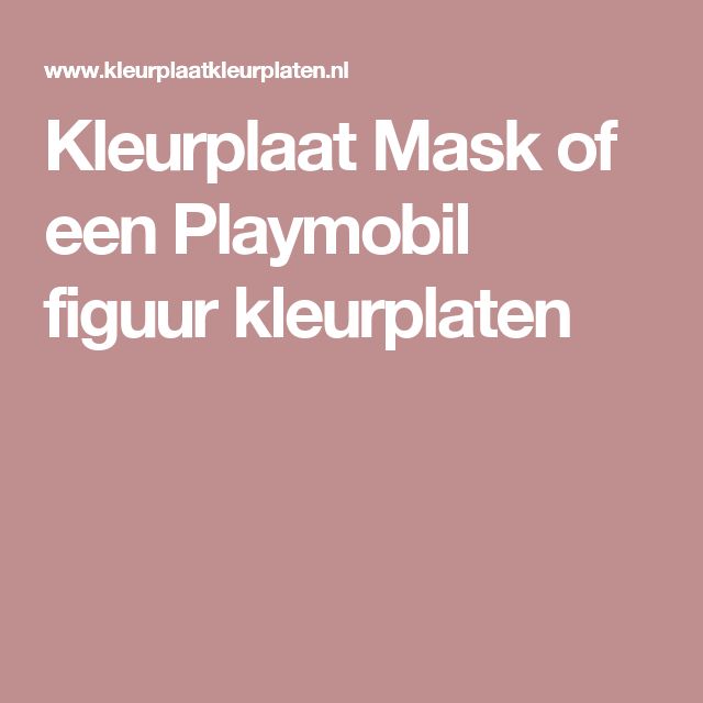 Hoe Je Een Playmobil Figuur Ook Kunt Noemen