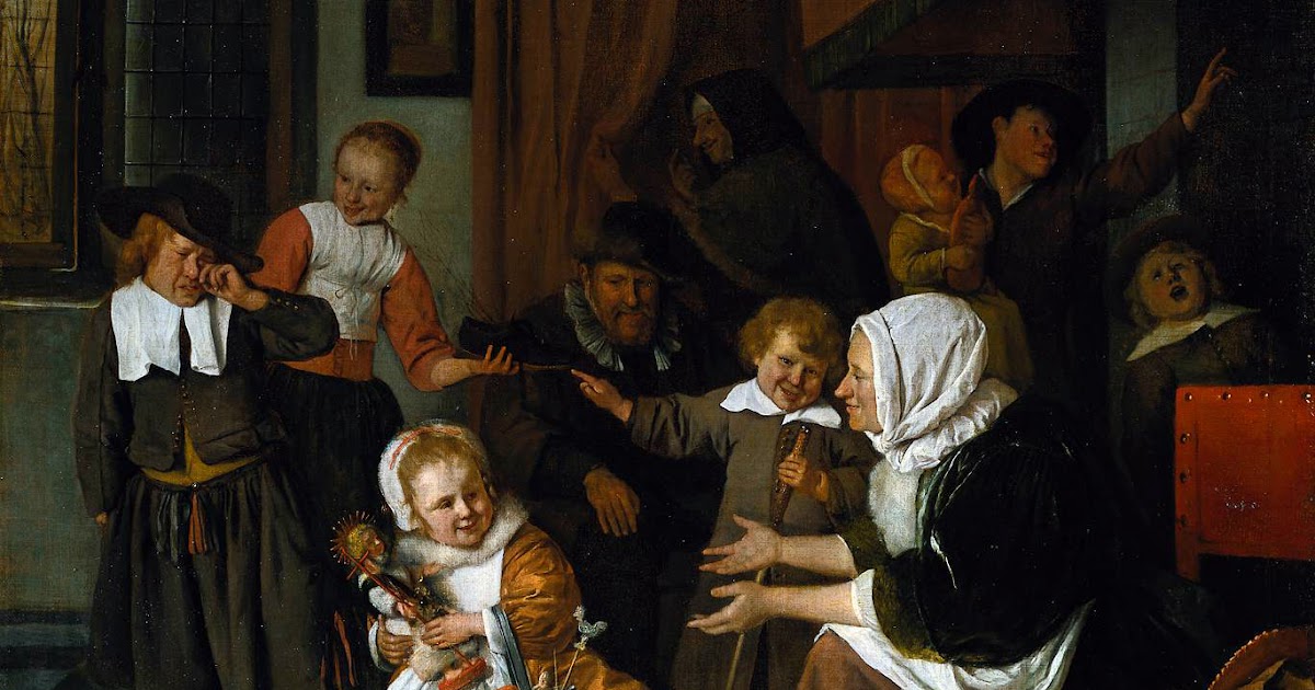 Huishouden Van Jan Steen Schilderij