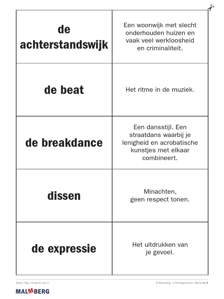 THEMA 7 Staal Woordkaartjes Groep 8 Rap | PDF - Staal Taal Groep 4 Thema's