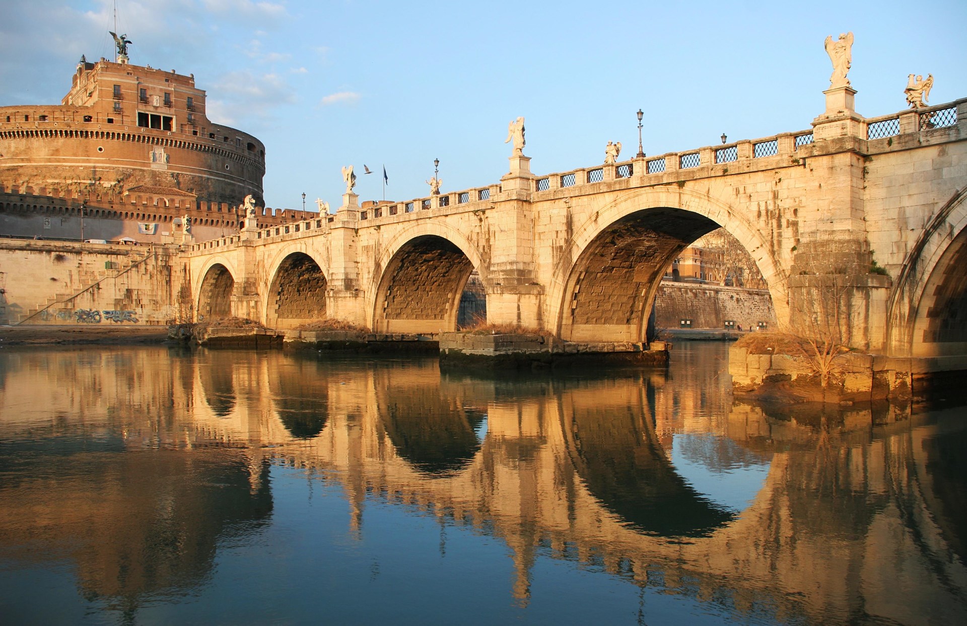 Tiber River - Rome, Lazio - Welke Rivier Wordt In Italie Tevere Genoemd