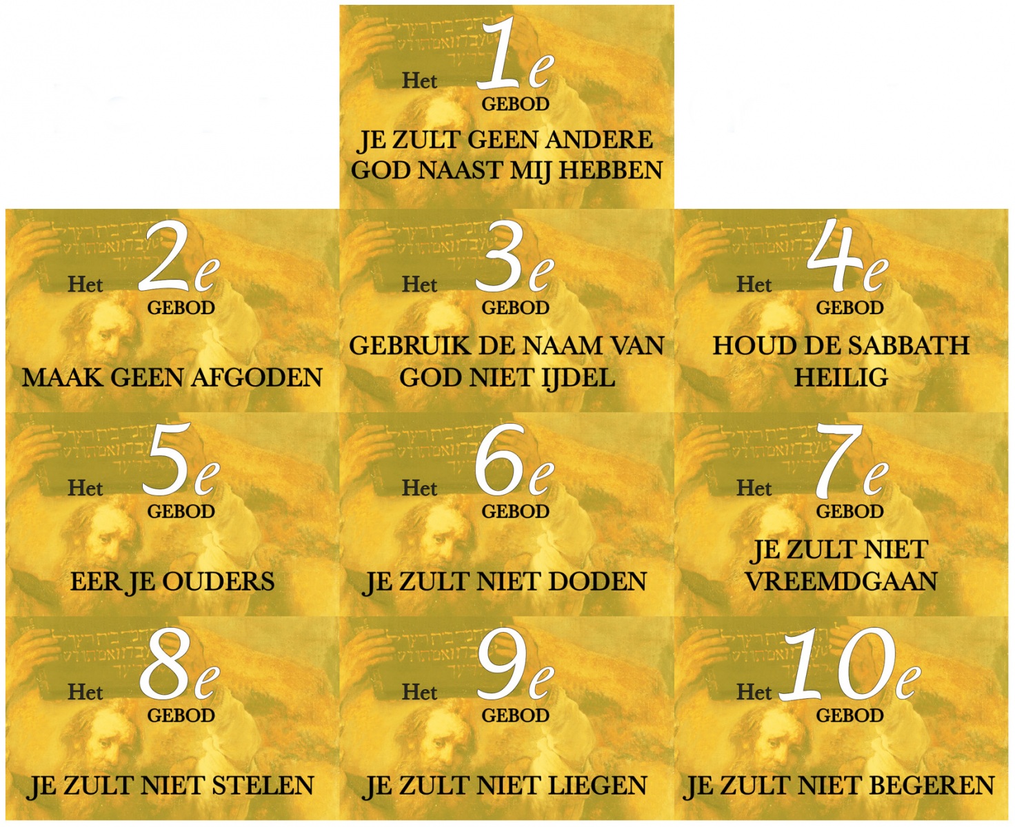 Tien Geboden Van Mozes