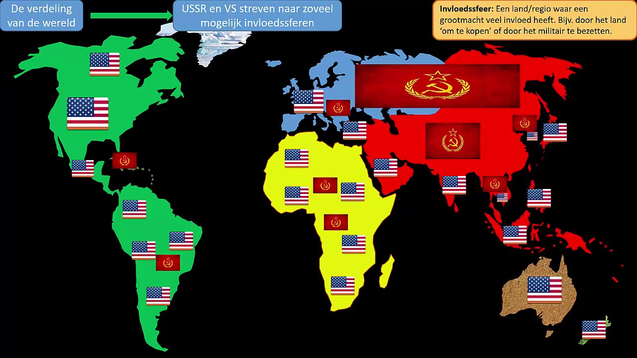 De Verdeling Van De Wereld In Twee Ideologische Blokken