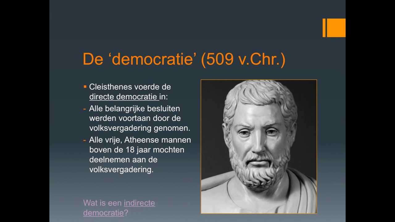 Tijdvak 2: Grieken en Romeinen. Kenmerken: Directe en Indirecte - Verschil Directe En Indirecte Democratie