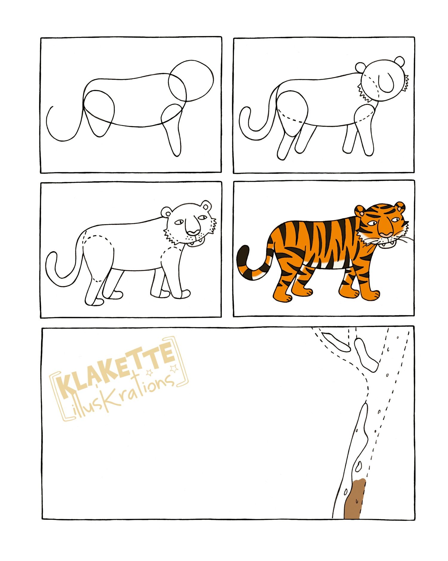 Dieren Tekenen Stap Voor Stap
